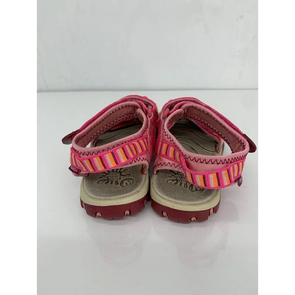 Merrell Girls 2M Pink Spinner 3 Strap Sandals